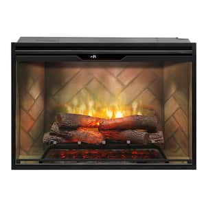 Revillusion 36 in. Built-In Electric Fireplace Insert with Front Glass and Plug Kit
