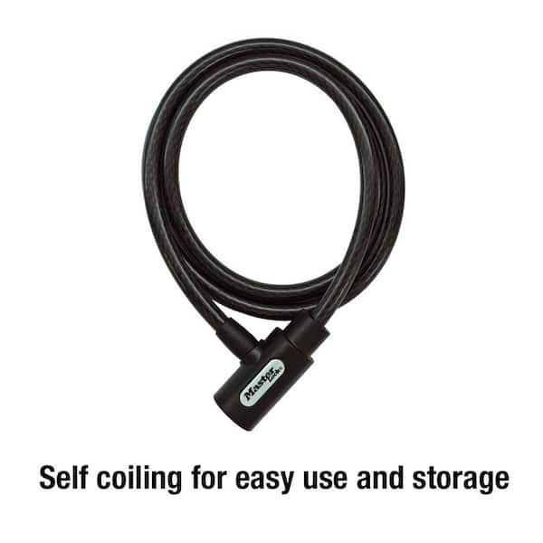 Master Lock Cable Lock with Key, 5 ft. Long 8364DCC - The Home Depot