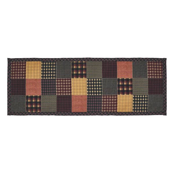 VHC BRANDS Heritage Farms 12 in. W x 36 in. L Multi Printed Patchwork Cotton Blend Table Runner
