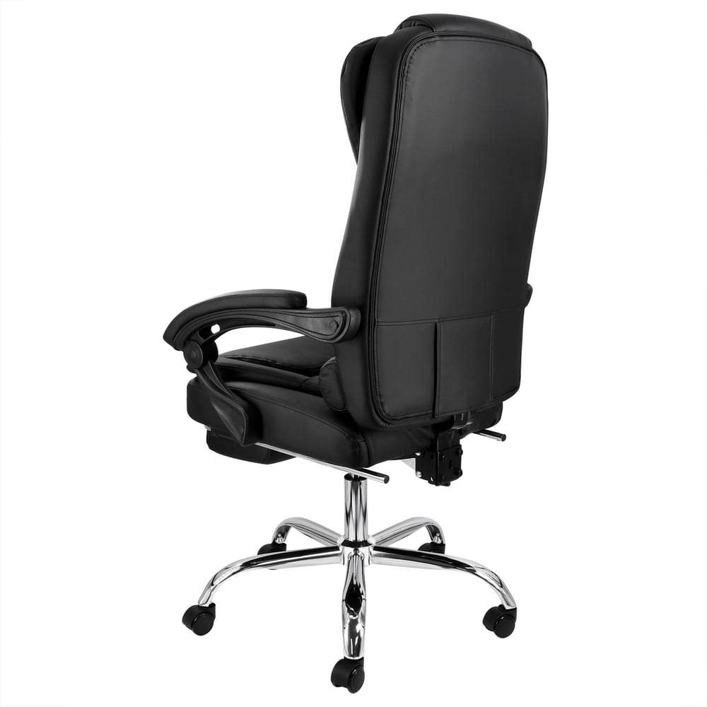 Black PU Leather High Back Ergonomic Executive Swivel Chair