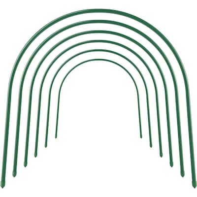 5 ft. Long Steel Greenhouse Hoops, Rust-Free Grow Tunnel, Support Hoops for Garden with Dia 0.3 in. (6-Pack)