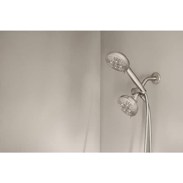 MOEN Hydro Energetix 8-Spray 4.75 in. Dual Tub Wall Mount Fixed