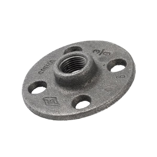 Southland 3/8 in. Black Malleable Iron Floor Flange Fitting