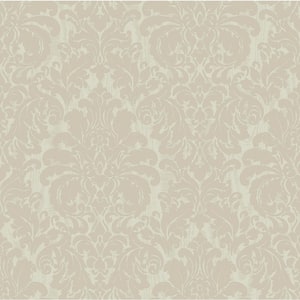 Betina Cream Damask Vinyl Wallpaper