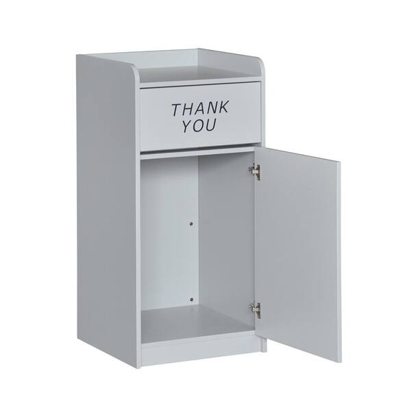 Carnegy Avenue 36 Gal. Gray Trash Receptacle Lidless CGA-MT-526762