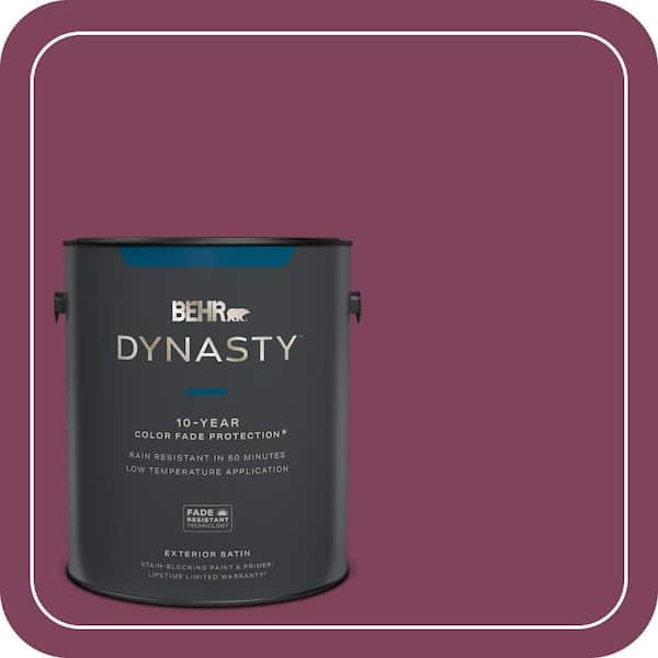 BEHR DYNASTY 1 gal. Home Decorators Collection #HDC-WR14-12 Cheerful Wine Satin Enamel Exterior Stain-Blocking Paint & Primer