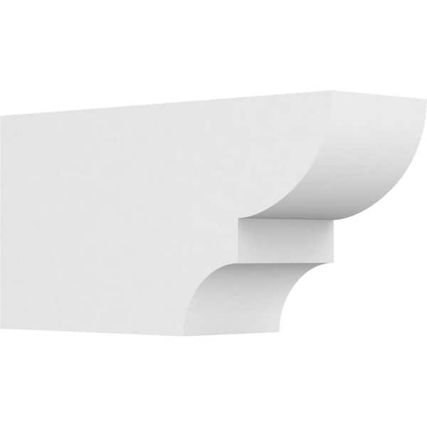 Ekena Millwork 5 in. x 8 in. x 16 in. Ridgewood PVC Rafter Tail Brace