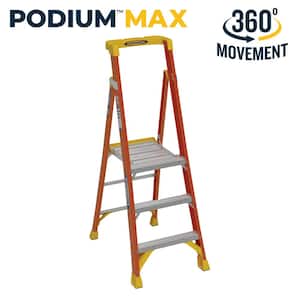 3 ft. Fiberglass Podium Step Ladder (9 ft. Reach), 300 lbs. Type IA Duty Rating