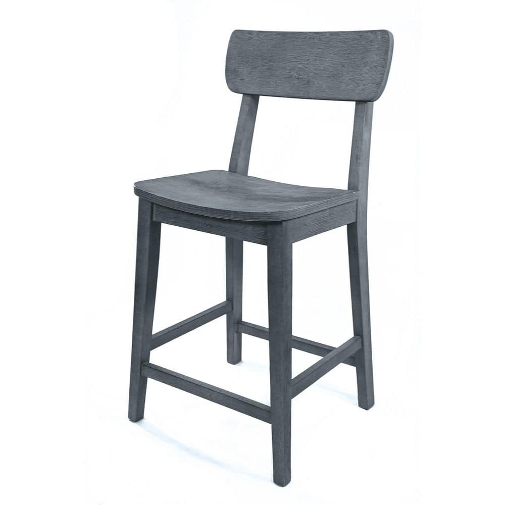 Torino 39 in. H Wood Counter Stool-Charcoal Grey price history on PriceWatchPro