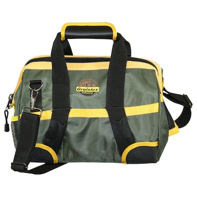 G & F Products 11 in. Government Issued Style Mechanics Heavy-Duty Tool Bag  in Olive 10095olive - The Home Depot