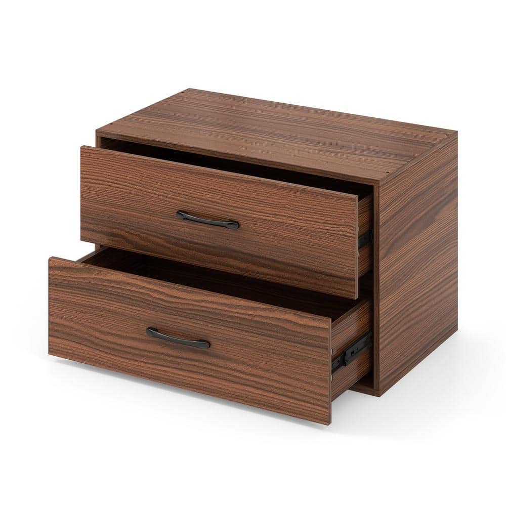2 Drawer Stackable Horizontal Storage Cabinet Dresser Chest Thick Boards 66 lb. + 22 lb. 24 x 12 x 16 in. price history on PriceWatchPro