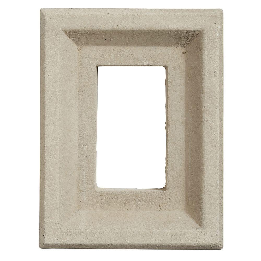 Boral 8 in. x 6 in. Versetta Stone Receptacle Box Taupe, Brown -  4210315