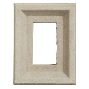 8 in. x 6 in. Versetta Stone Receptacle Box Taupe