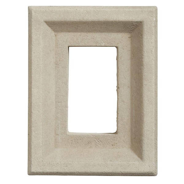 Boral 8 in. x 6 in. Versetta Stone Receptacle Box Taupe