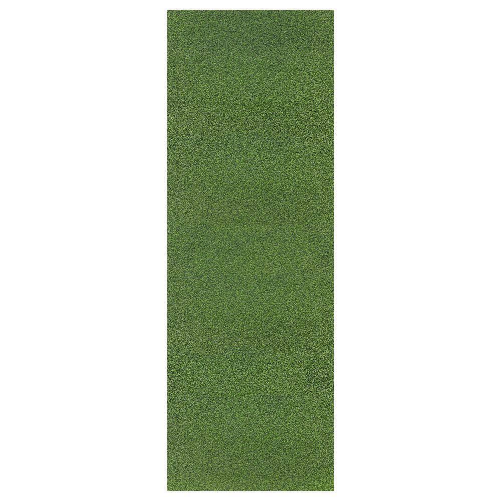 Evergreen Collection Waterproof Solid 3 x 15 Indoor/Outdoor Artificial Grass Runner Rug 3 ft. x 15 ft. Green price history on PriceWatchPro