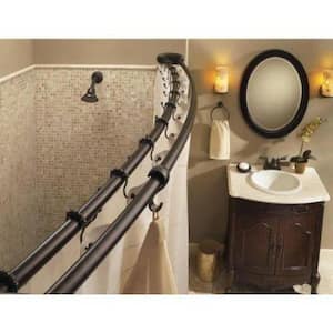 Shower Curtain Rings in Old World Bronze (12-Pack)