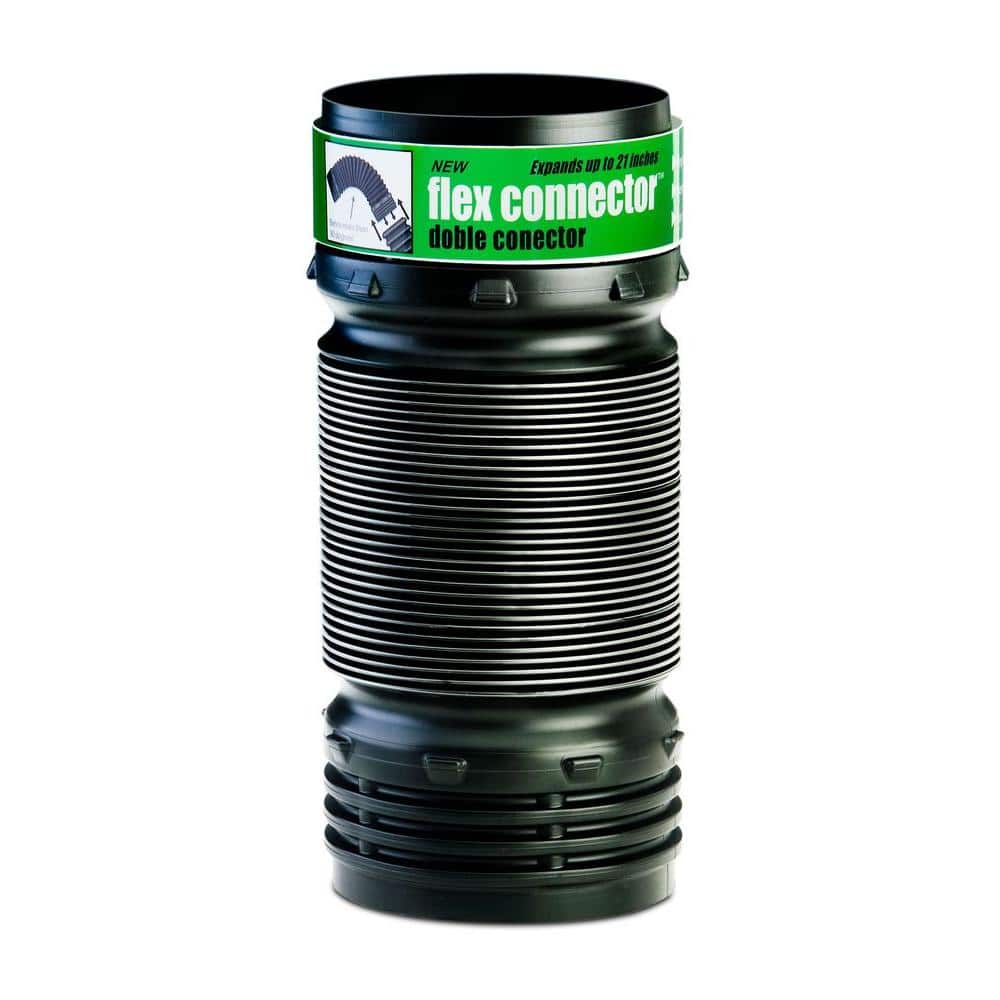 FLEX Drain 4 in. x 21 in. Black Copolymer Flexible Elbow/Connector price history on PriceWatchPro