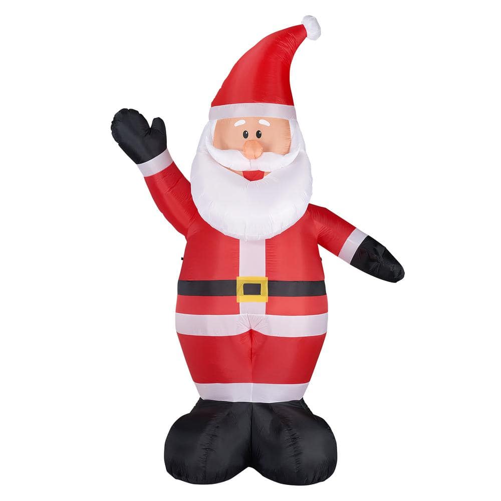 Fraser Hill Farm 12 ft. Santa Christmas Inflatable FHFSANTA121-L - The ...