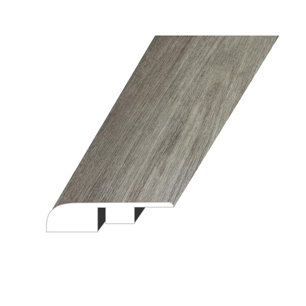 null Vagabond Nirvana Grey 0.6 in. Thick x 1.4 in. W x 94.5 in. L ESPC Vinyl End Cap Molding
