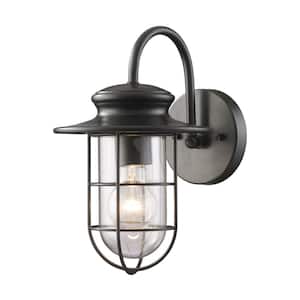 Portside Outdoor Matte Black Wall Sconce
