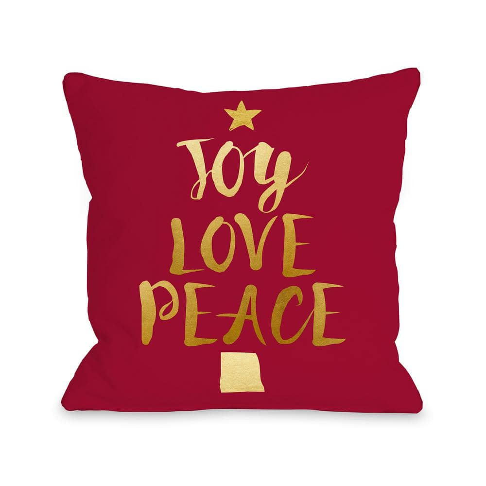 peace throw pillow