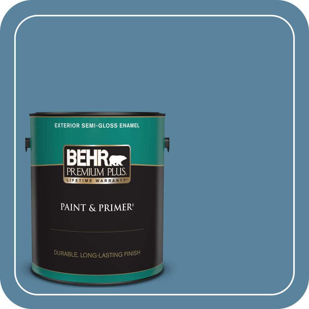1 gal. #BIC-38 Honest Blue Semi-Gloss Enamel Exterior Paint & Primer price history on PriceWatchPro
