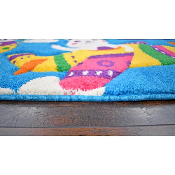 5ft x 7ft Toddle Kids Play Area Rug Nursery Many Design Girl and Boy Multicolor 