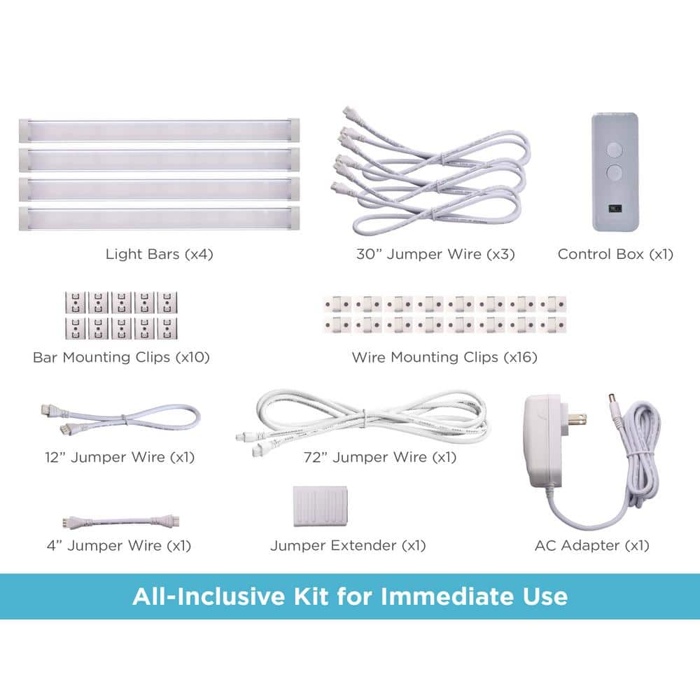 Alexa Compatible Smart LED Under Cabinet Lighting Kit with Motion Sensor