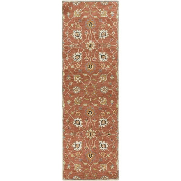 Livabliss Albi Peach 3 ft. x 8 ft. Indoor Runner Rug