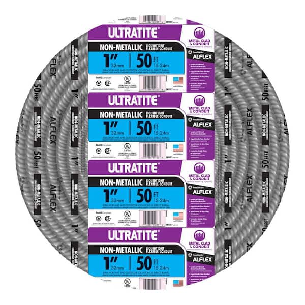 1 in. x 50 ft. Ultratite Liquidtight Flexible Non-Metallic PVC Conduit
