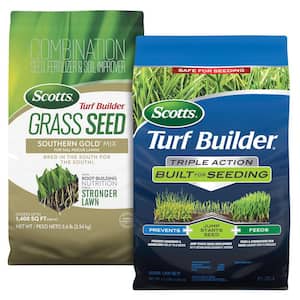 Scotts Turf Builder Grass Seed Sun and Shade Mix and Triple