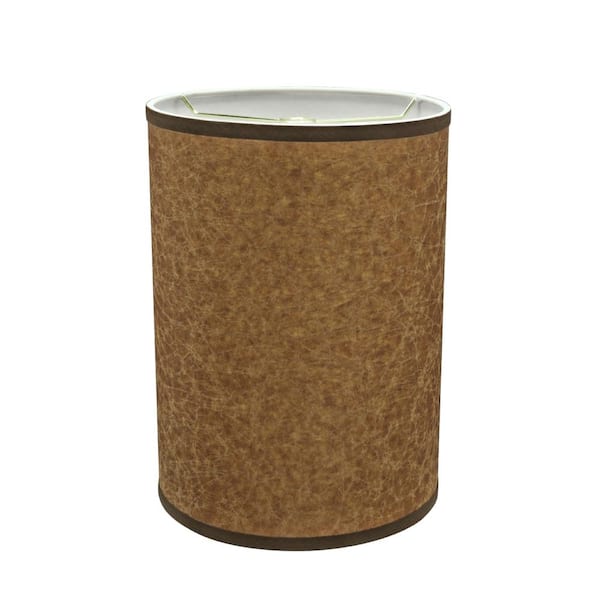 Brown drum store lamp shade