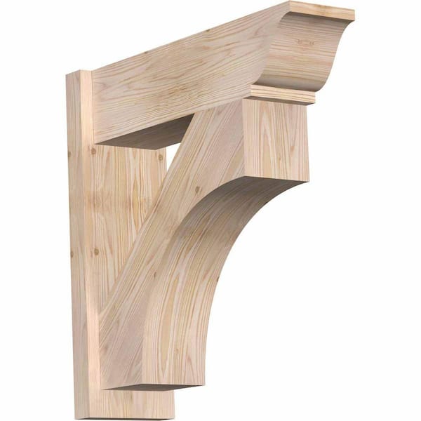 Ekena Millwork 8 in. x 26 in. x 26 in. Westlake Traditional Smooth Douglas Fir Outlooker