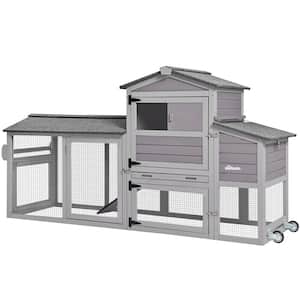 Mobile Chicken Tractor for 2-3 Chickens( Inner Space 18.47 sq. ft.)