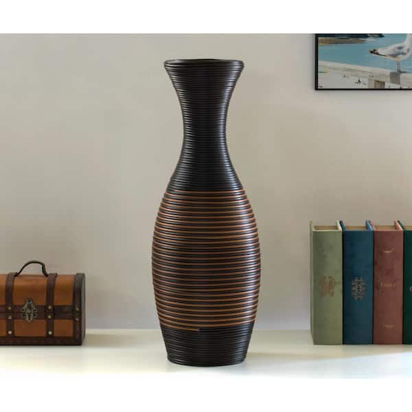 Tall floor vase, 38-Inch-Tall Floor Vase, Artificial Rattan Floor