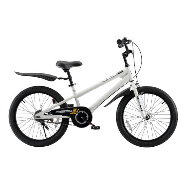 Royalbaby BMX Freestyle Boy's and Girl's Bike 20 in. wheels in White