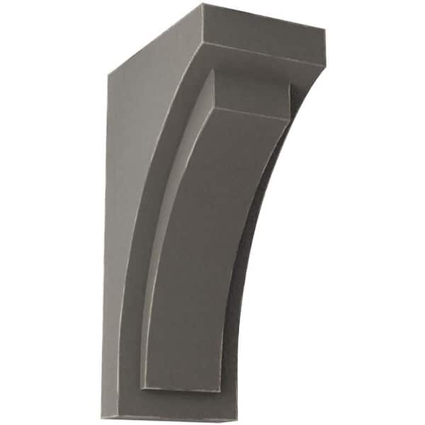Ekena Millwork 3 in. x 8 in. x 4-3/4 in. Reclaimed Grey Small Felix Wood Vintage Decor Corbel