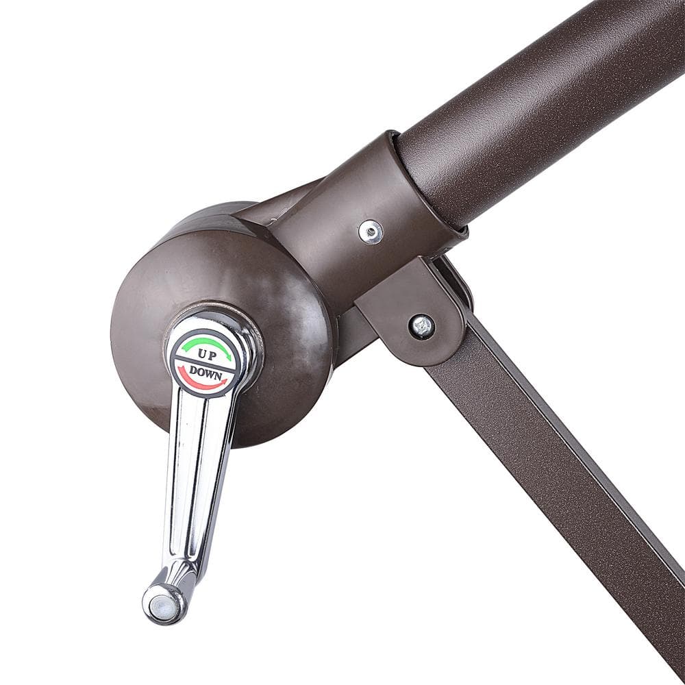 10ft Nude Steel Octagon Cantilever Side Post Umbrella