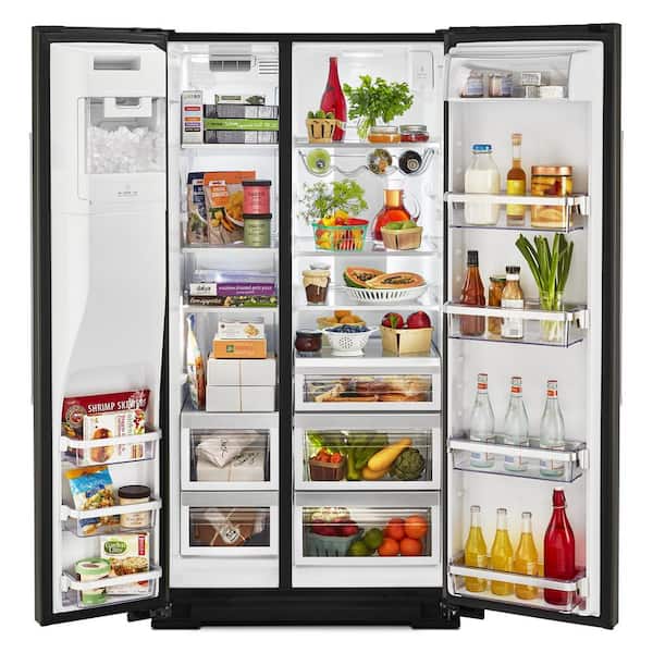 KitchenAid 24.8 cu. ft. Side by Side Refrigerator in Black