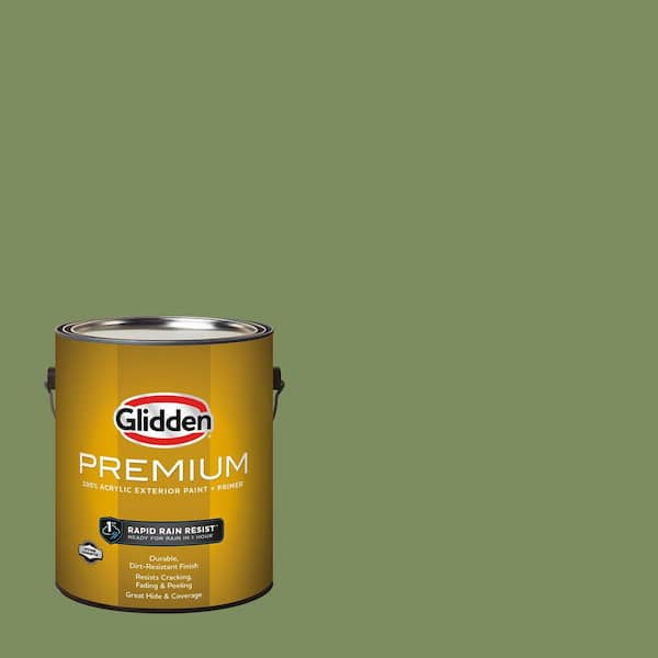 Glidden Premium 1 gal. Moss Point Green PPG1121-6 Flat Exterior