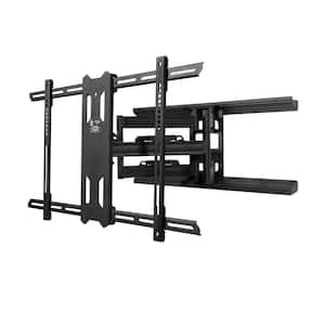 Full Motion TV Wall Mount with 24 in. Extension from Wall for 39 in. - 80 in. TVs, UL Certified in Black
