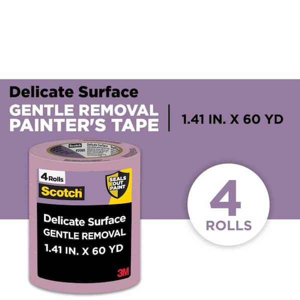Scotch 1.41 in. x 60 yds. Delicate Surface Painter's Tape with Edge-Lock (4-Pack) (Case of 4)