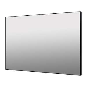 36 in. W x 24 in. H Rectangular Aluminum Framed Wall Mounted Bathroom Vanity Mirror in Black