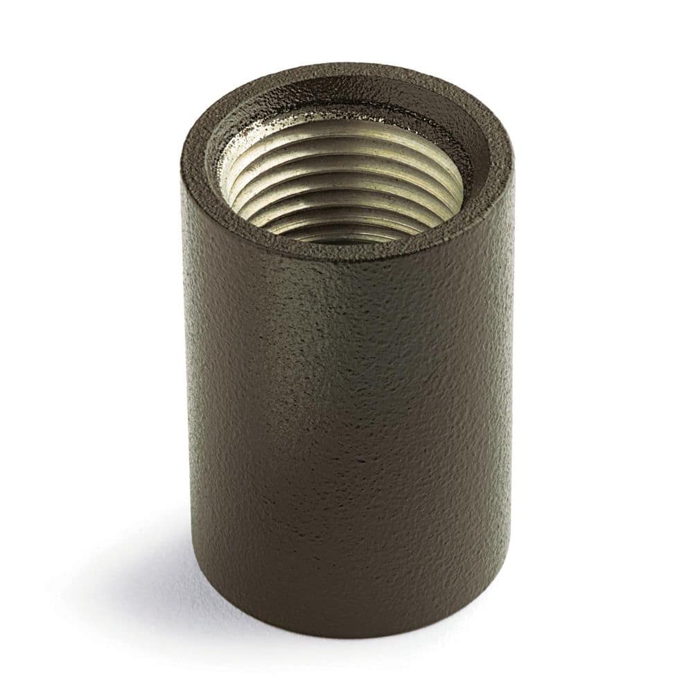 KICHLER 1.5 in. Textured Architectural Bronze Outdoor Landscape Stem Coupler (1Pack) 15649AZT