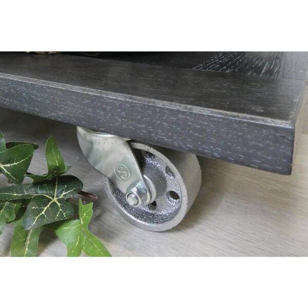 Shepherd - 2 in. Gray Cast Iron Swivel Plate Caster with 125 lb. Load Rating