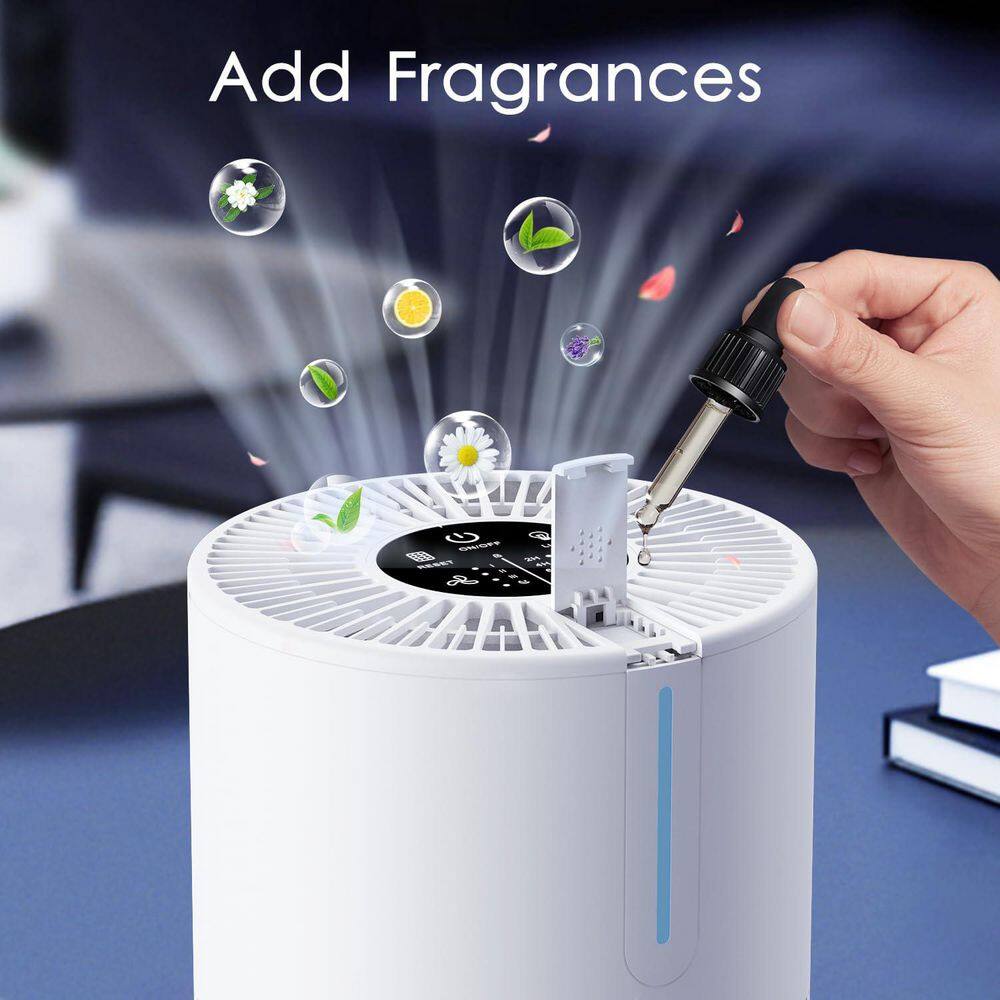 Mooka White Tower Air Purifier with True HEPA Filter