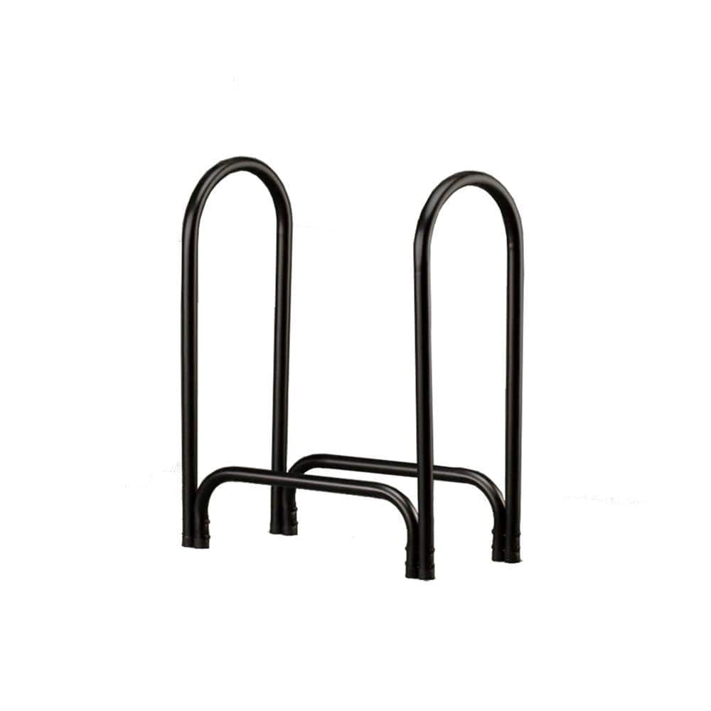 Shelter Small Black Powder Coat Steel Log Rack