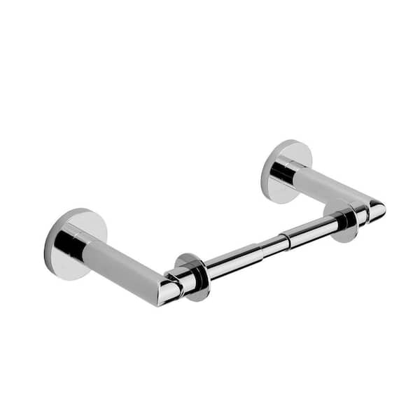 Ginger Sine Double Post Toilet Paper Holder in Polished Chrome