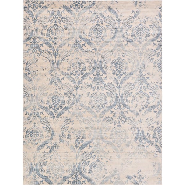Unique Loom Paris Oak Blue 9' 0 x 12' 0 Area Rug