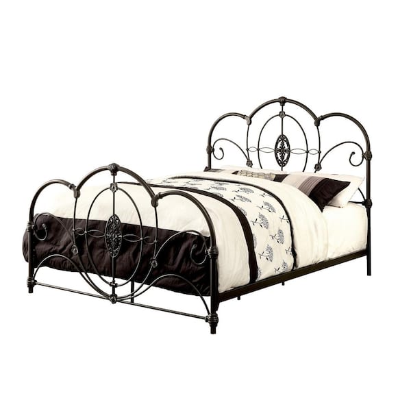 Jania Black Metal King Bed